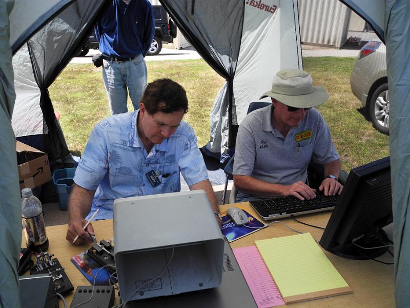 2012 PVARC Field Day Storey KA6WNK-5.jpg - Rocco Lardiere N6KN and Jeff Wolf K6JW